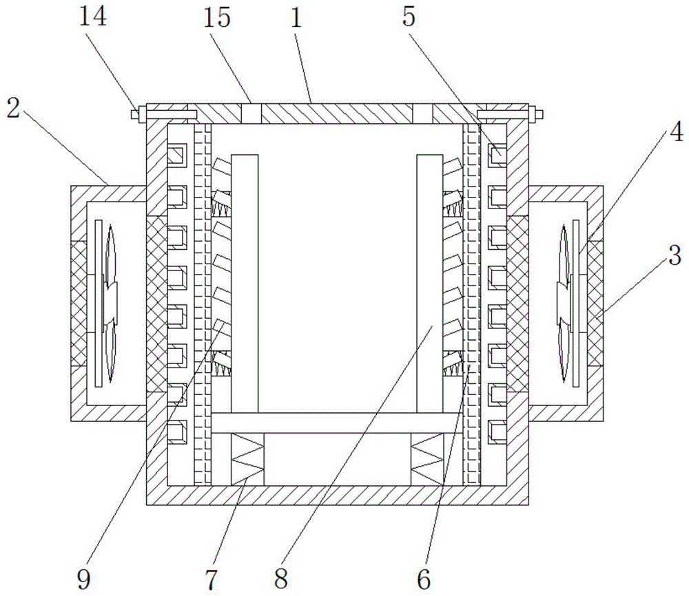 一种锂电池散热箱体的制作方法