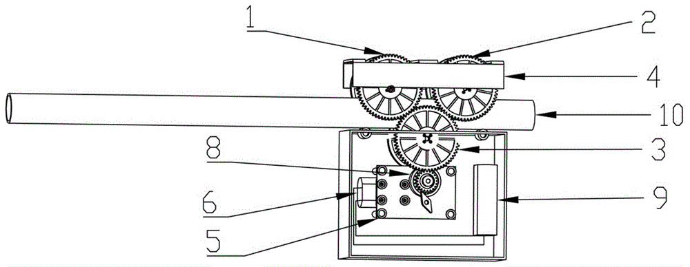 一种罗马杆窗帘开合器及其控制系统的制作方法