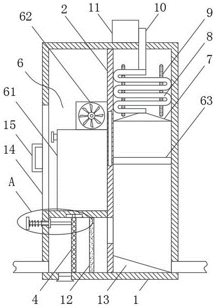 一种沥青搅拌站空压机用气体净化装置的制作方法