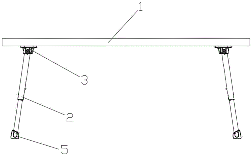 一键升降折叠桌的制作方法