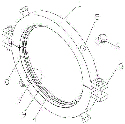 一种带压堵漏夹具的制作方法