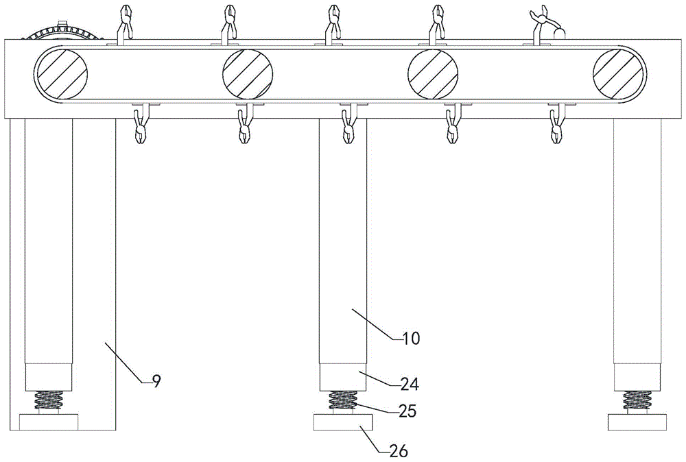 电子元件焊脚成型输送机构的制作方法