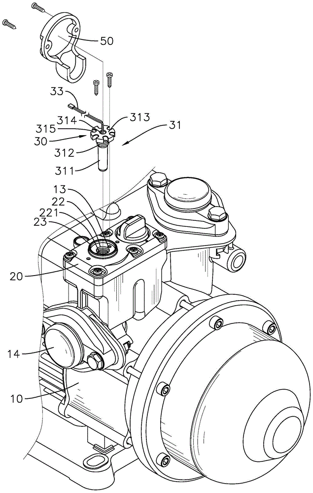 抽水泵的马达自动加压控制结构的制作方法