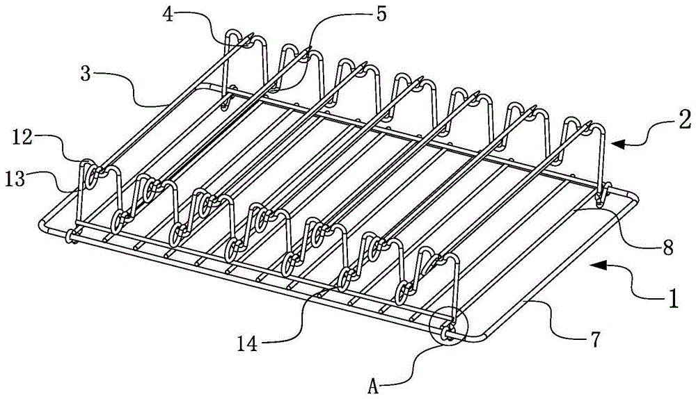 一种上下错开的烤架的制作方法