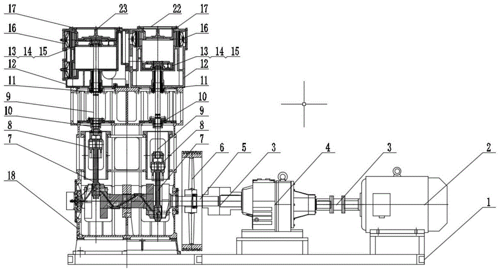 直联式立式往复式真空增压两用泵的制作方法