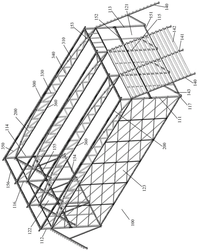 大跨度厂房钢框架的制作方法
