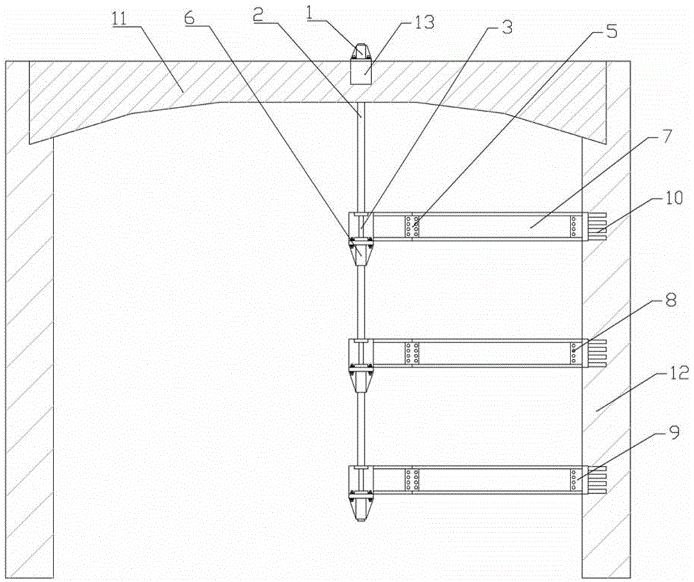 屋顶生根吊杆悬挂式多层空中走廊的制作方法