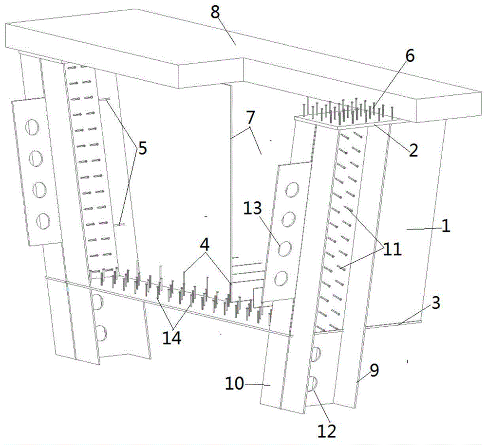 采用钢箱组合梁的单跨整体式无缝桥梁结构的制作方法