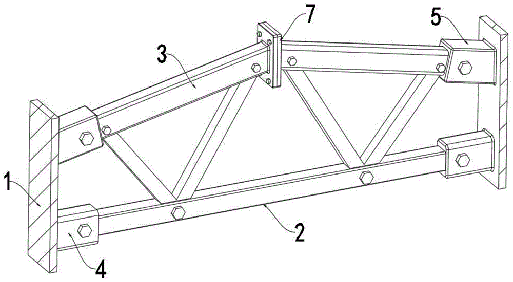一种新型轻钢龙骨建筑用屋面桁架的制作方法
