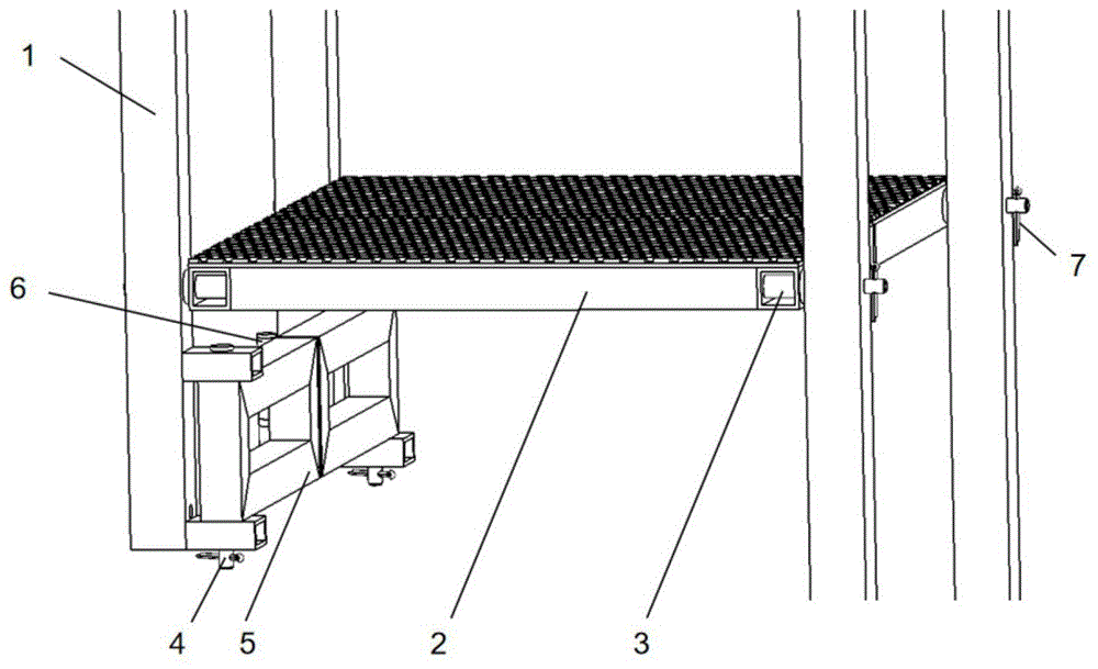 一种铝合金旋转式户外逃生用防滑折叠踏步的制作方法