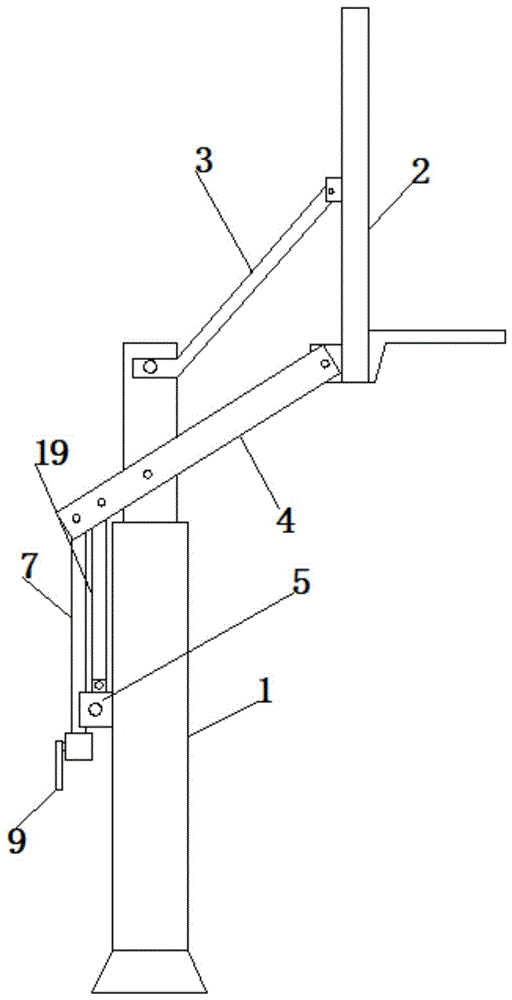 一种可升降式的篮球架的制作方法