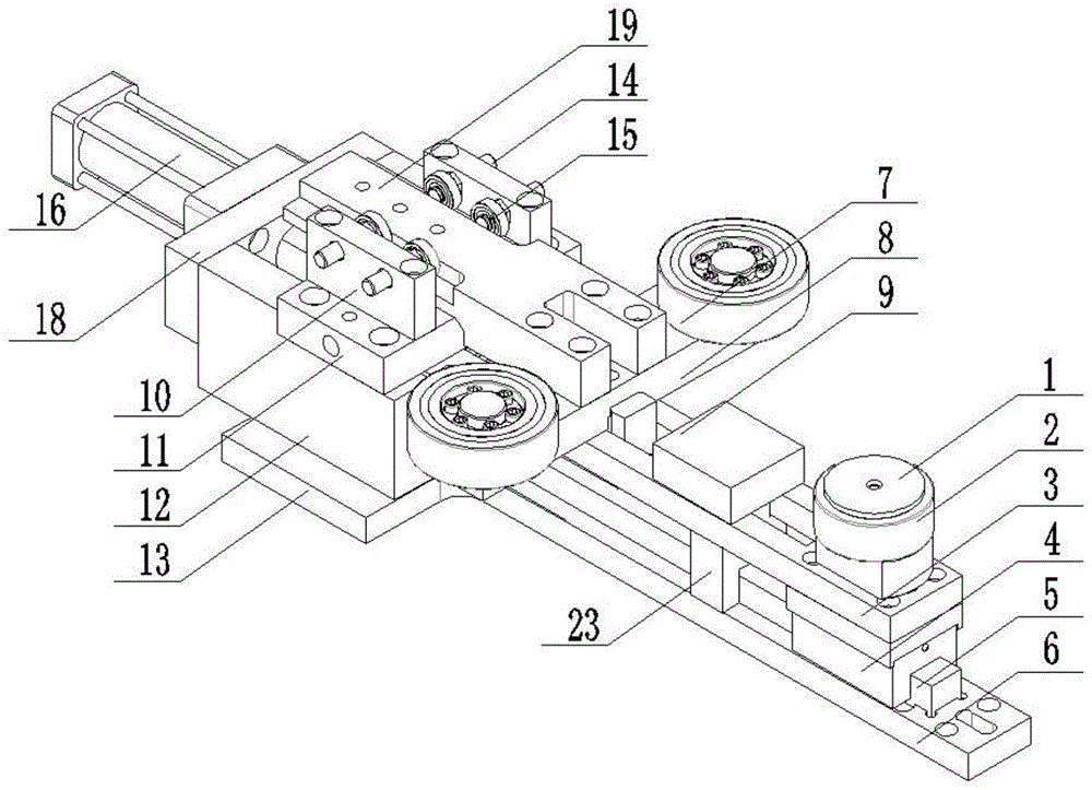 一种自动数控板簧冲孔机用夹具装置的制作方法