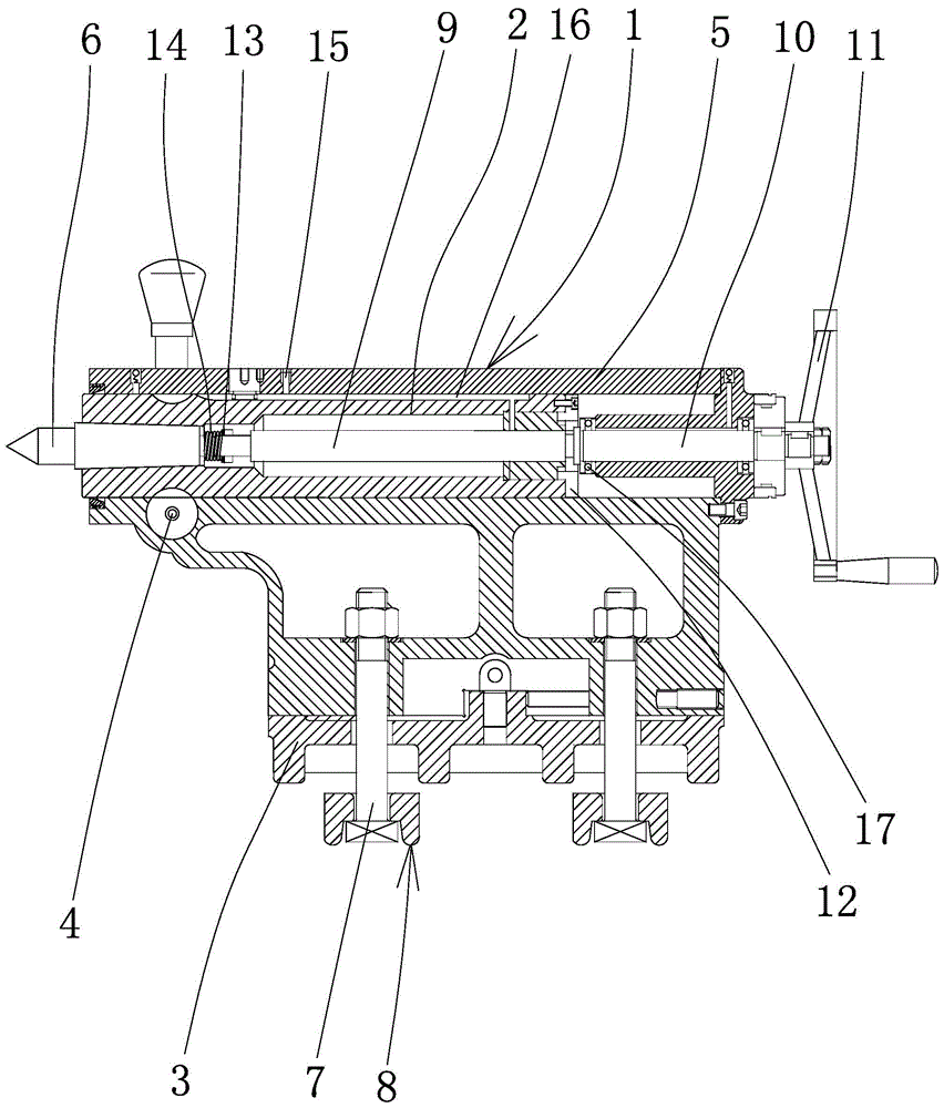 一种步升式刀塔数控车床的尾座结构的制作方法