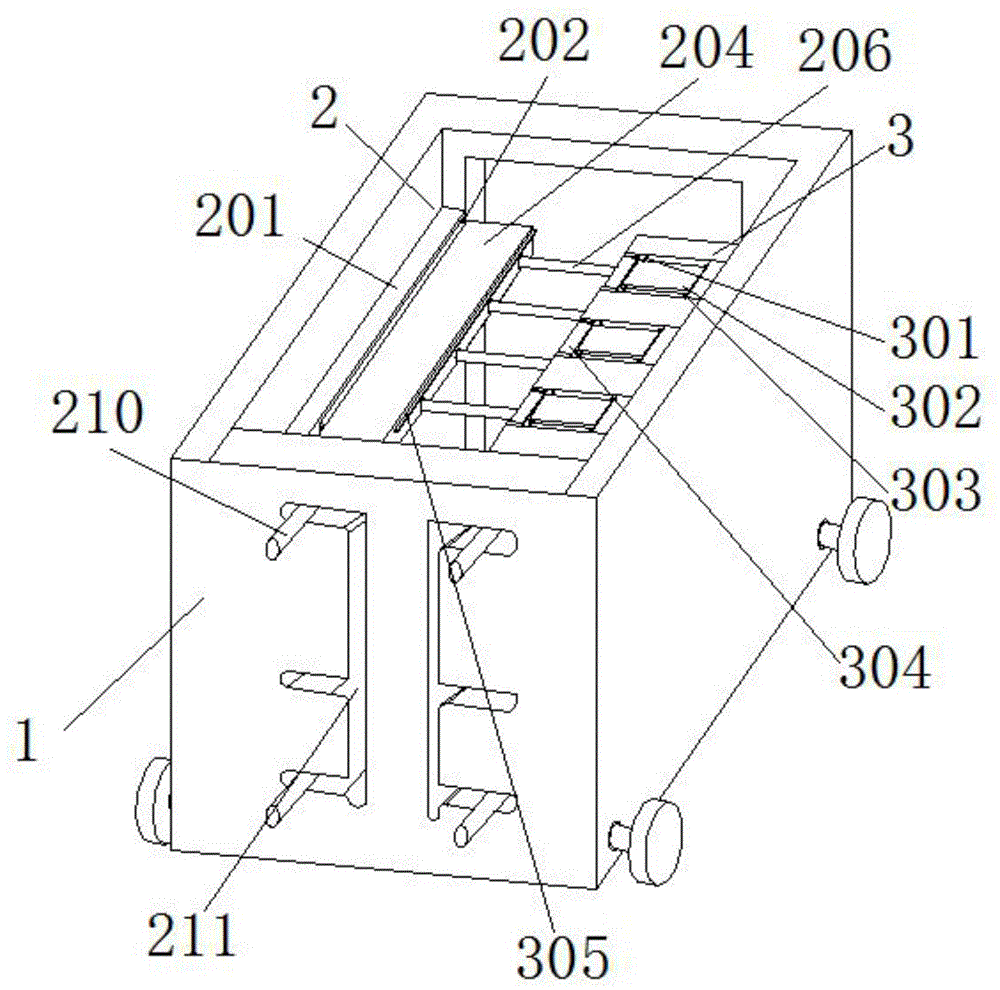 一种机场用可扩充存放空间的行李运输架的制作方法