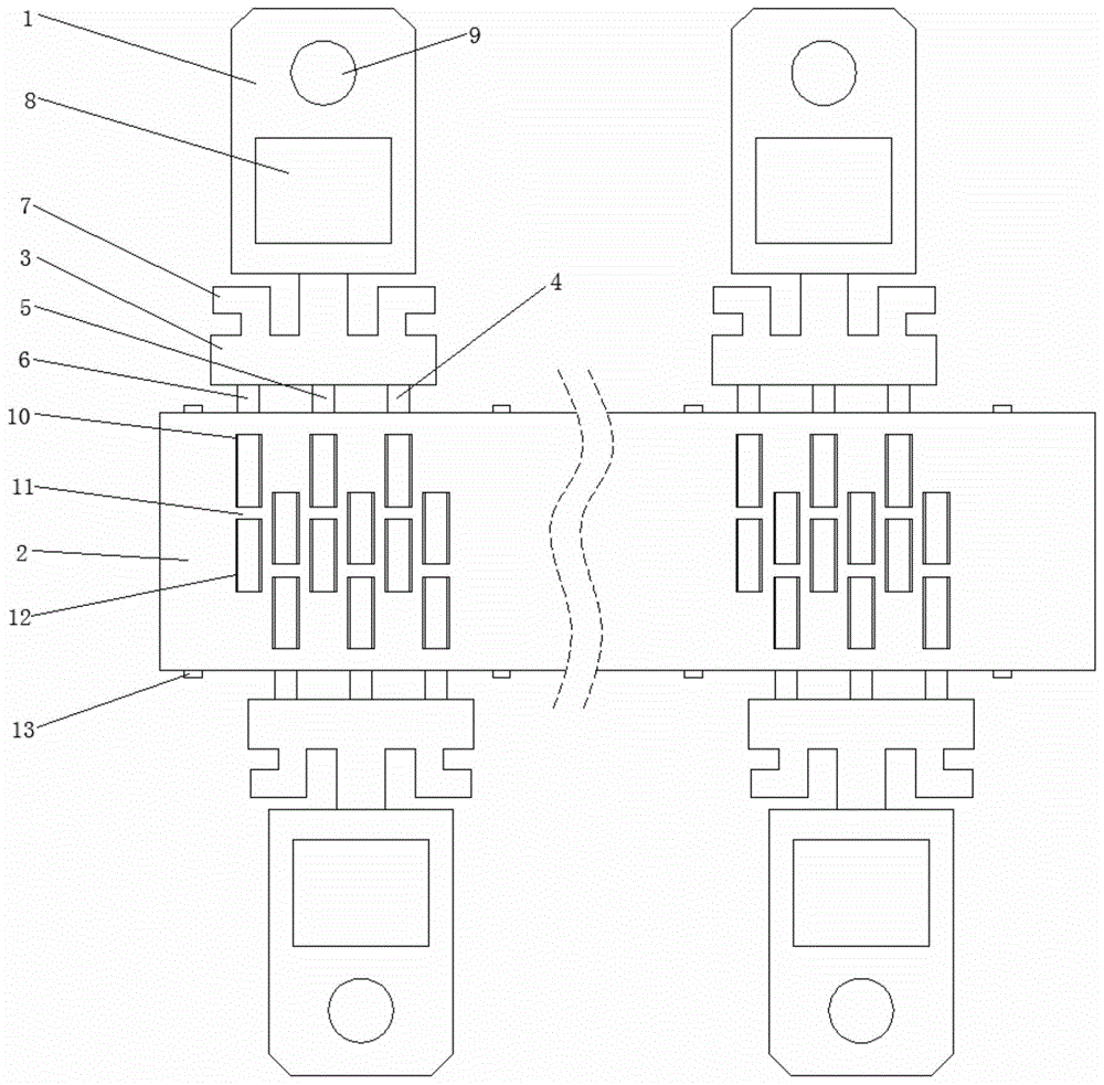 一种三极管双排框架的制作方法