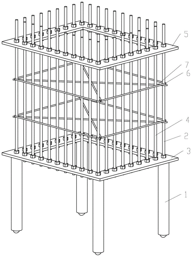 用于塔吊的基座骨架框的制作方法