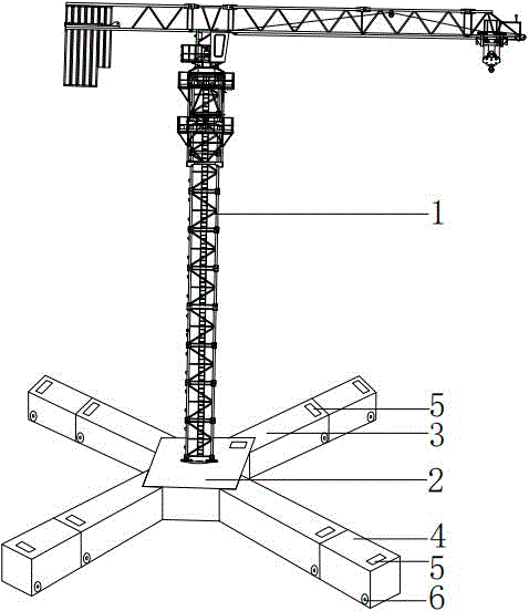 一种储水式塔吊底座的制作方法