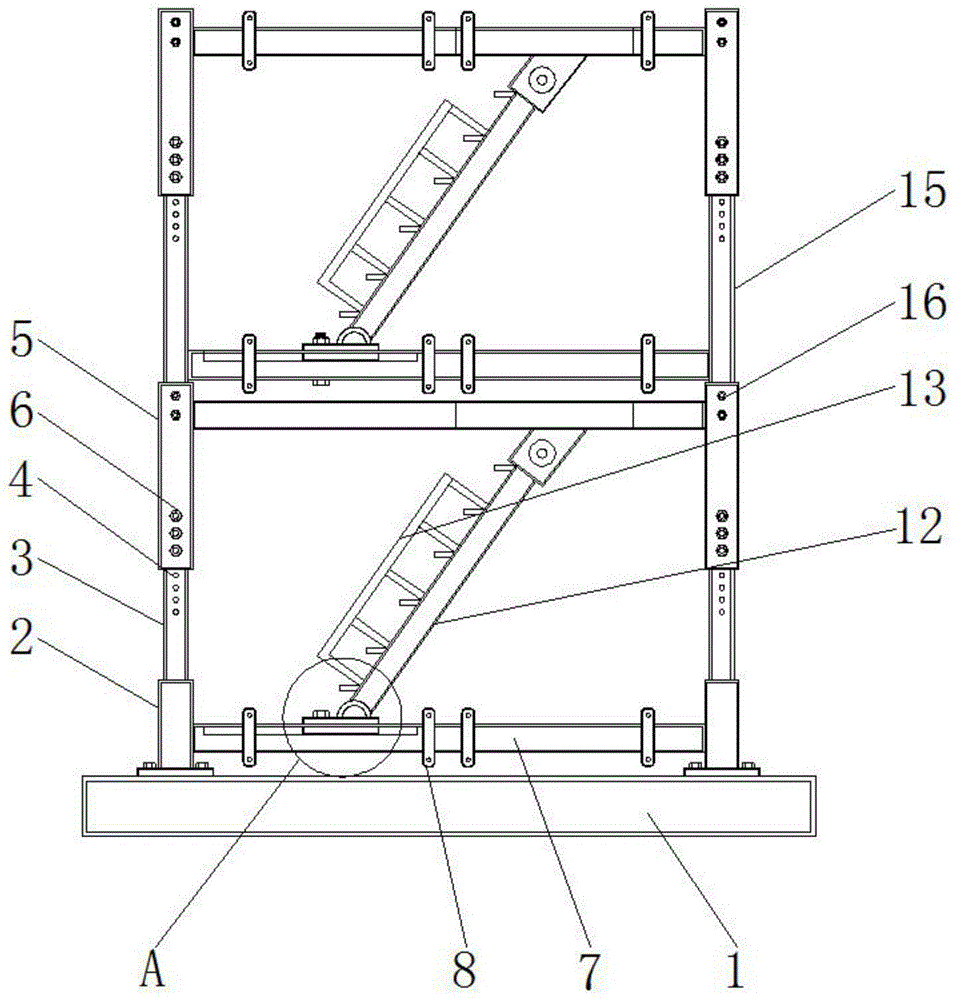 一种建筑工程用组合式梯笼的制作方法