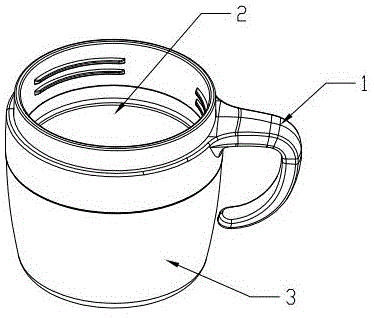 一种易转换成两个单杯使用的双层透明杯的制作方法