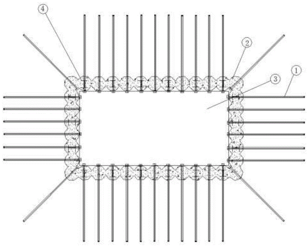 一种建筑基坑桩锚联合支护结构的制作方法