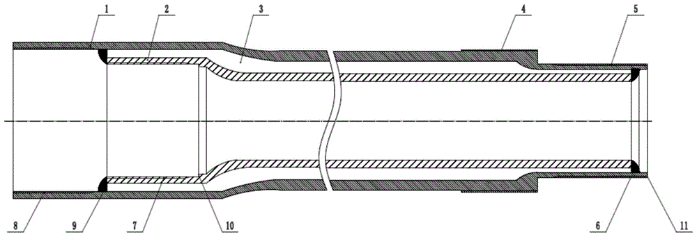 一种整体隔热油管管柱结构的制作方法