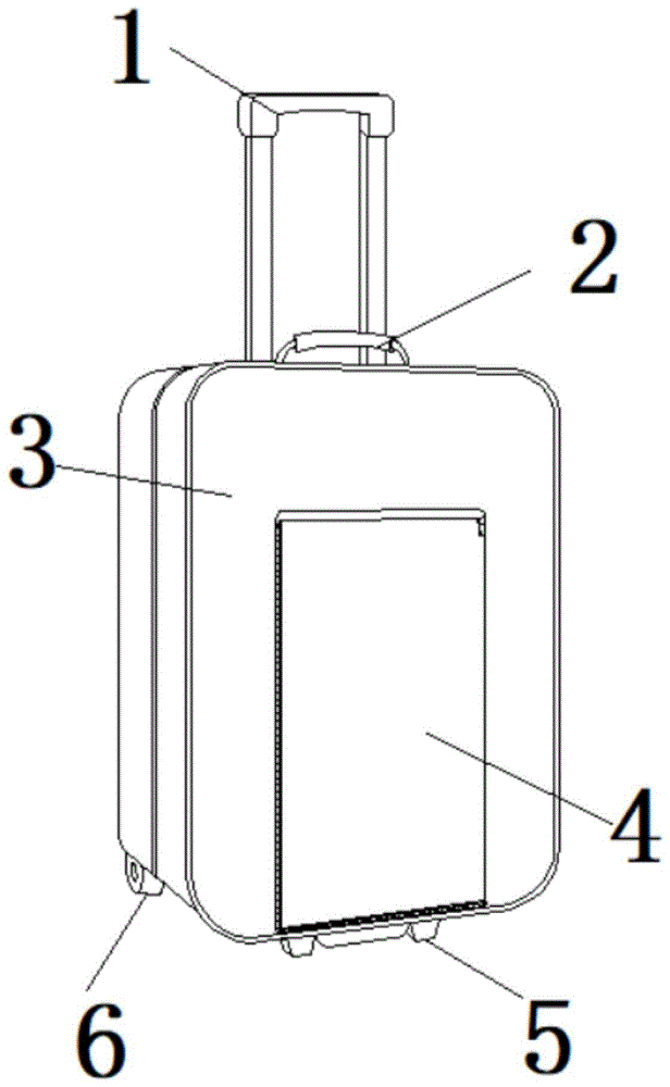 一种带有折叠桌的行李箱的制作方法