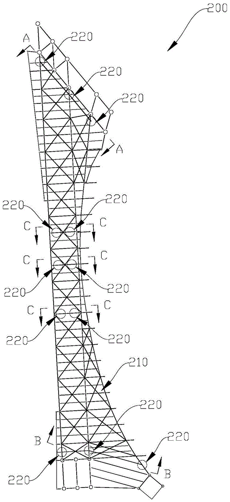 一种大跨度多榀桁架提升用加固结构及加固方法与流程