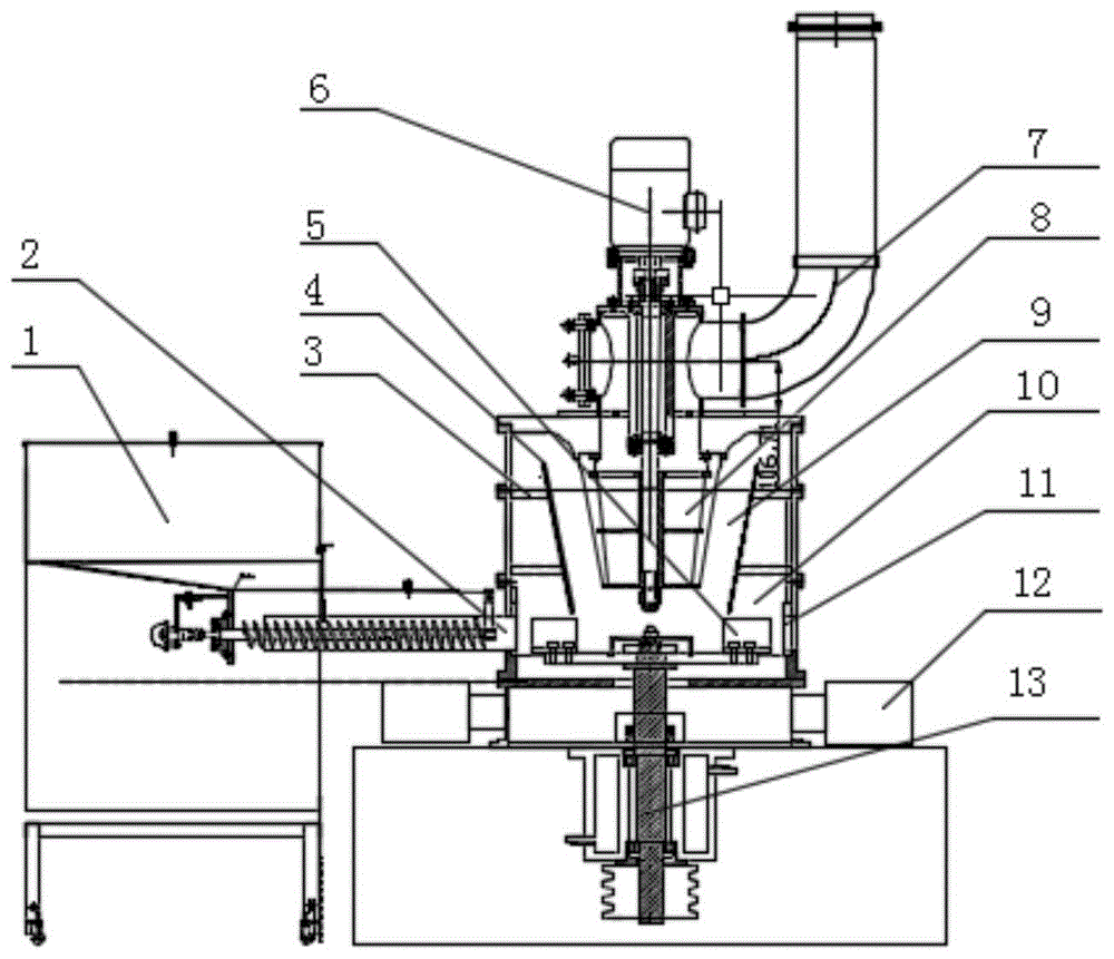 一种自带气流分级系统的立式机械粉碎机的制作方法