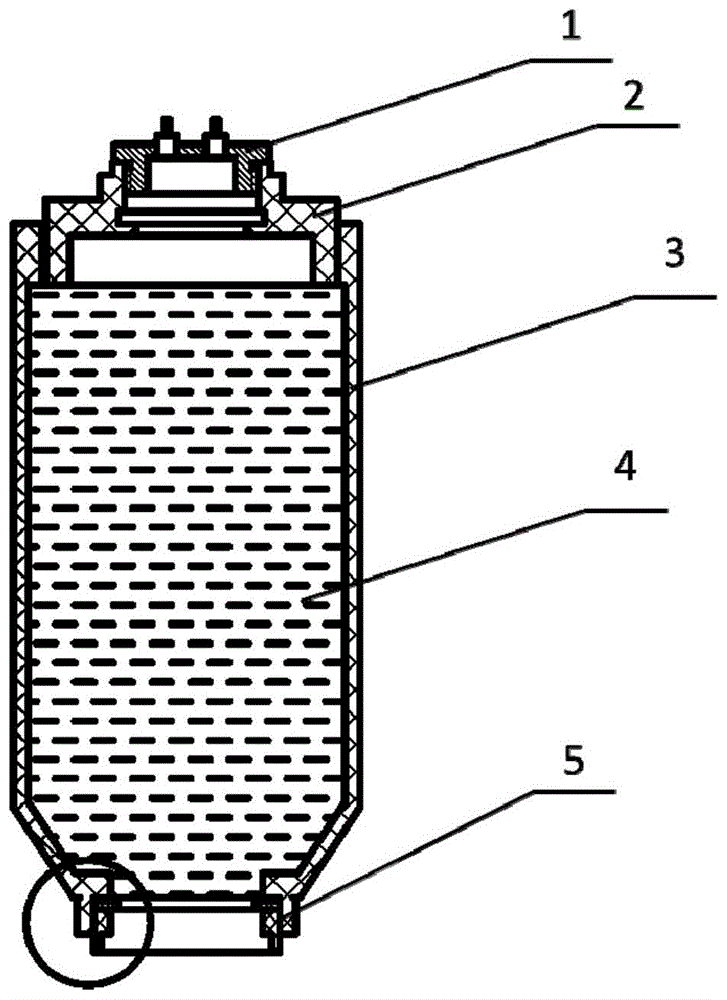 一种锌银贮备电池用贮液器的制作方法