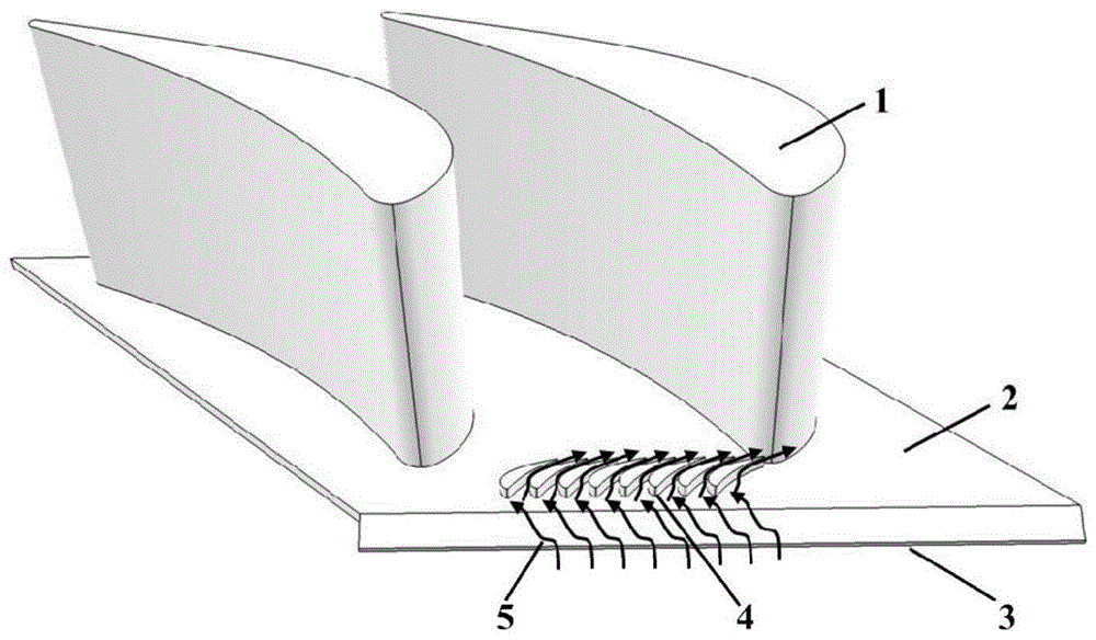 一种强化涡轮静叶端壁泄漏流冷却的预旋结构
