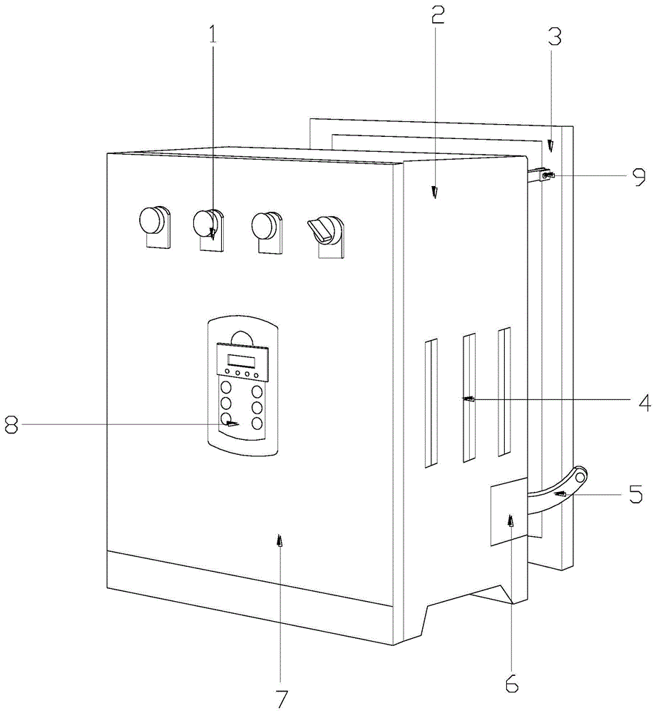 一种具有仰角支架的控制柜的制作方法