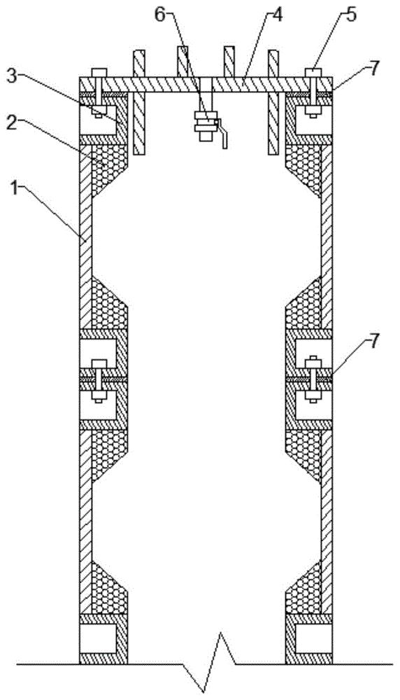 一种非焊接螺栓式垂直顶升钢管结构的制作方法