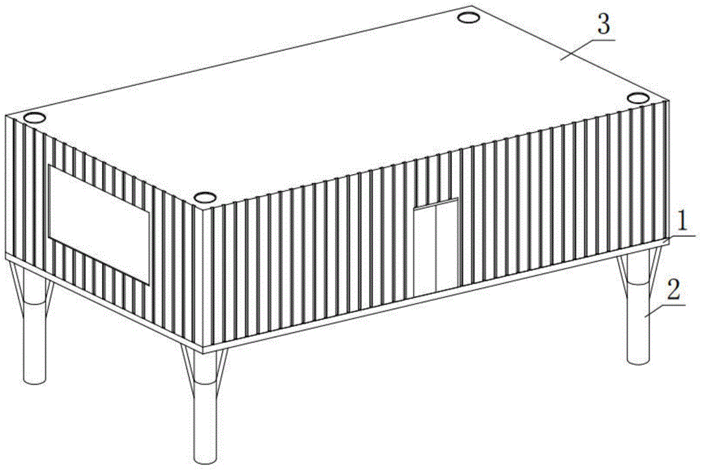 一种集装箱式模块建筑结构的制作方法