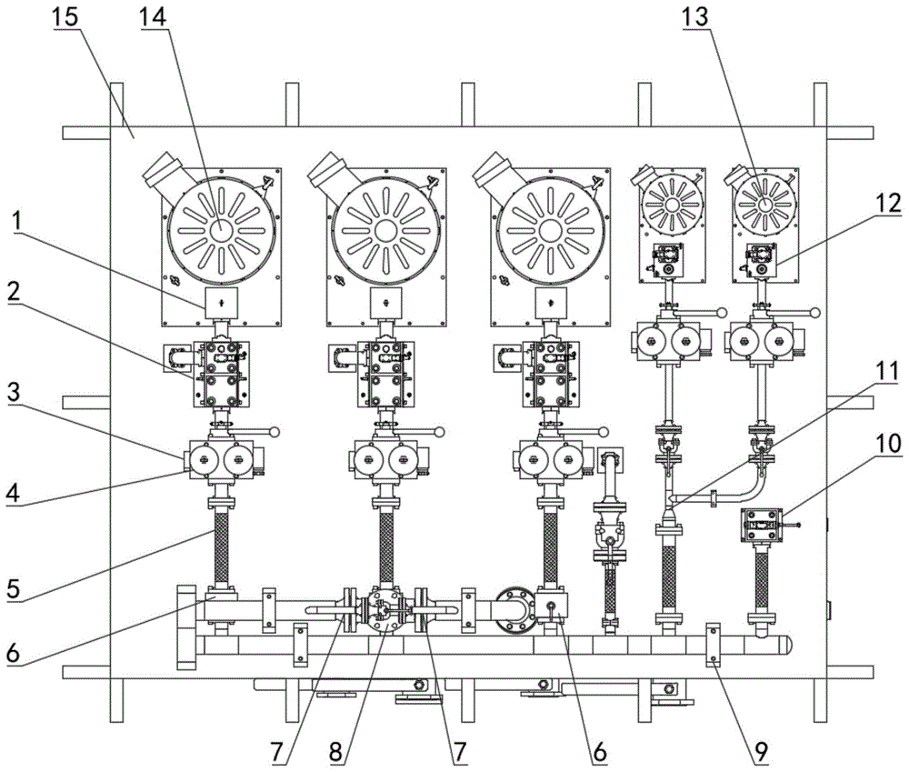 一种水电站机组油压装置回油箱油泵管路结构的制作方法