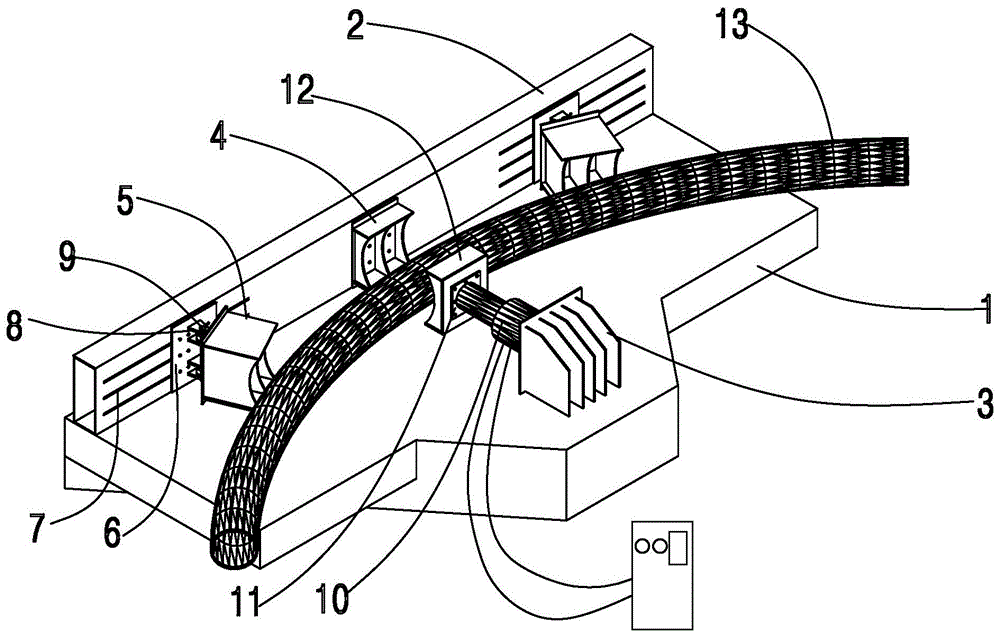 一种大直径钢管液压顶弯装置的制作方法