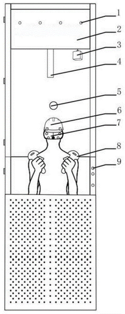 一种基于虚实结合技术的安全帽打击体感系统的制作方法