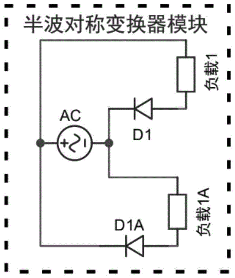 一种半波对称变换器及控制方法与流程