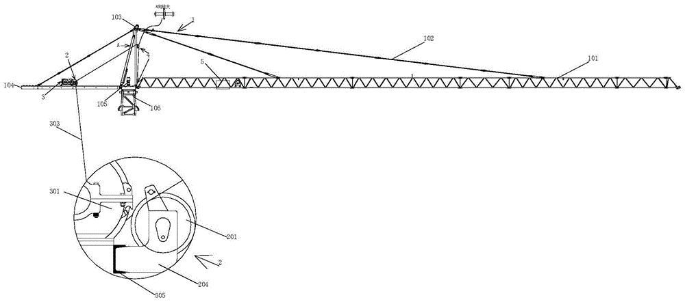 一种塔机排绳牵引机构的制作方法