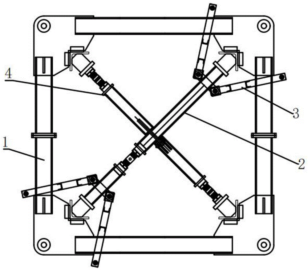 一种塔机附墙交叉式内撑杆结构的制作方法