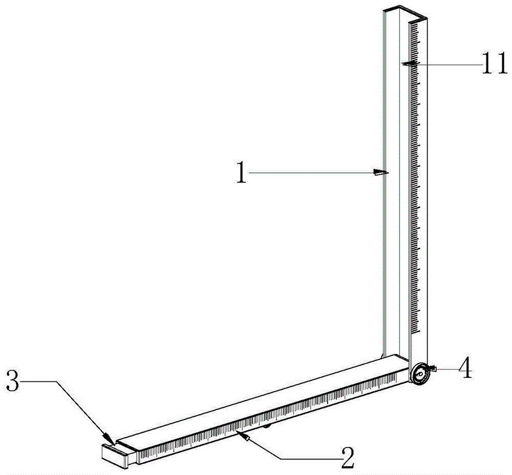 一种建筑工程垂直检测尺的制作方法