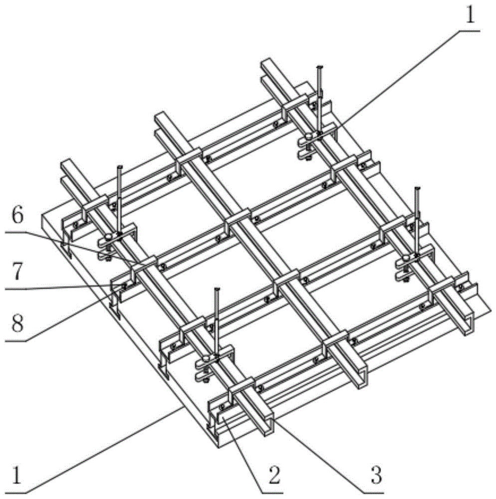 一种建筑室内装修用吊顶固定结构的制作方法