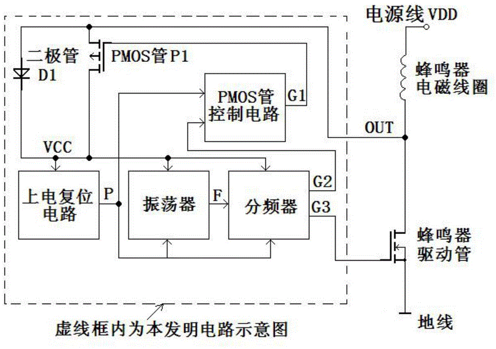 一种电磁式蜂鸣器低电压启动电路的制作方法