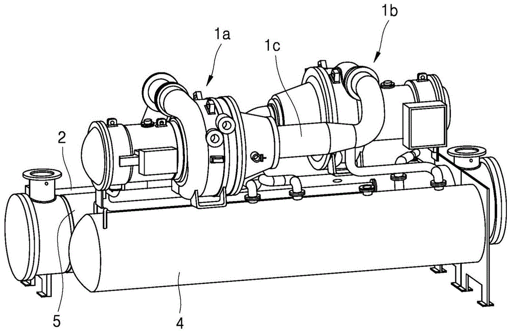 压缩机和具有该压缩机的涡轮冷却器的制作方法