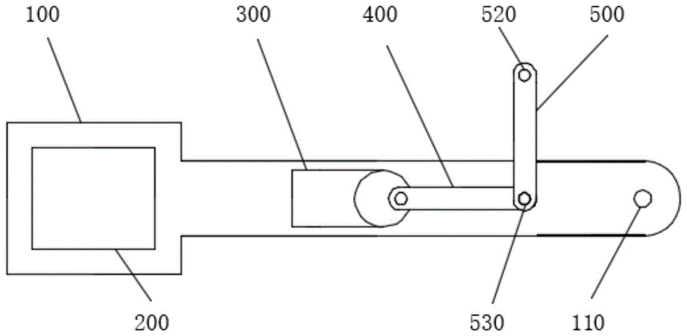 一种RFID读写器天线连杆式摆动结构的制作方法
