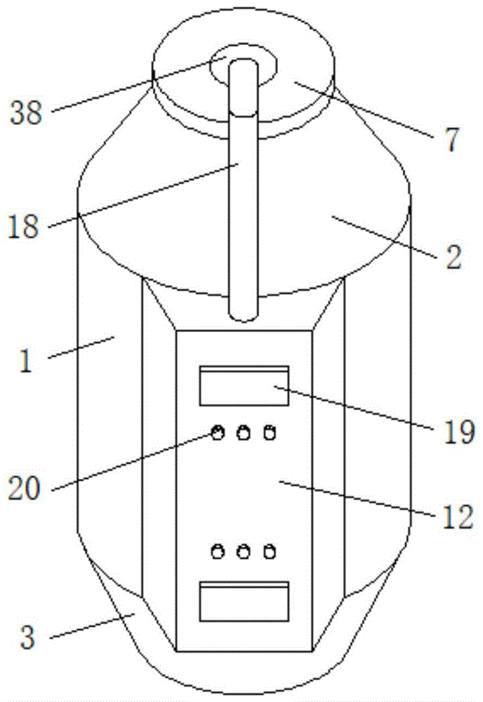 一种方便拆装的按压内扣式锅炉温度监控装置的制作方法