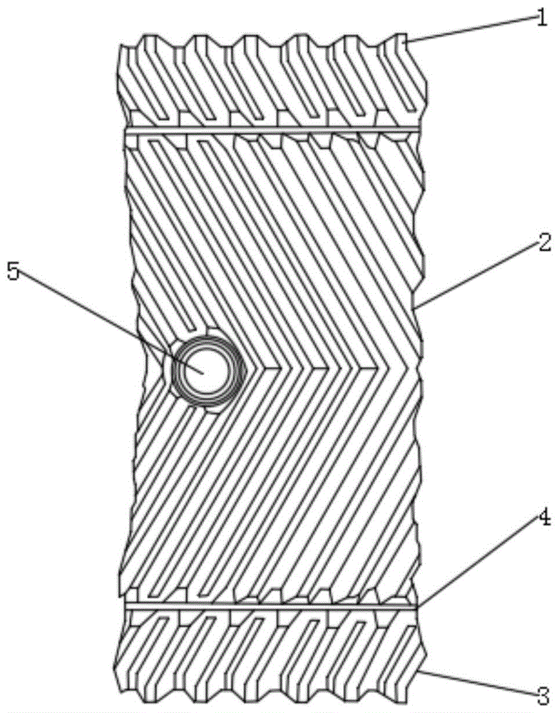 一种大斜道曲折型逆流式冷却塔填料片的制作方法