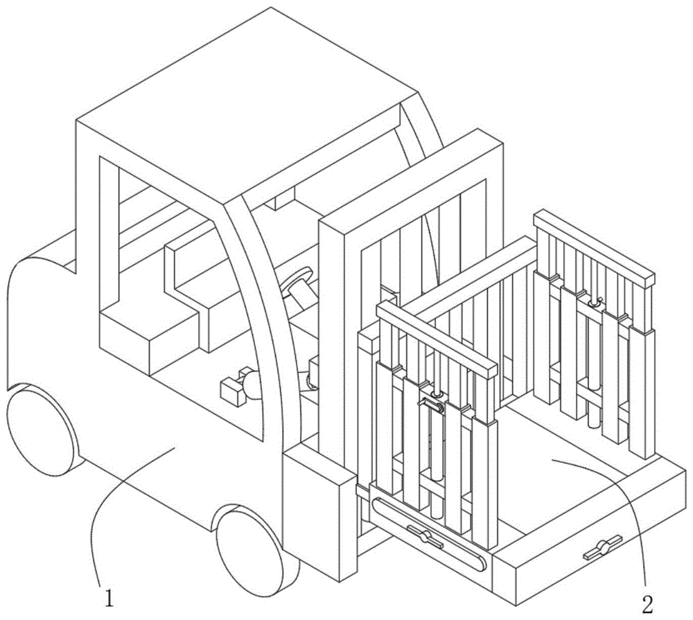 一种叉车货叉架结构及前移式叉车