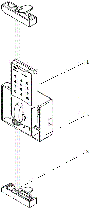 一种钢柜用电子锁启闭装置的制作方法