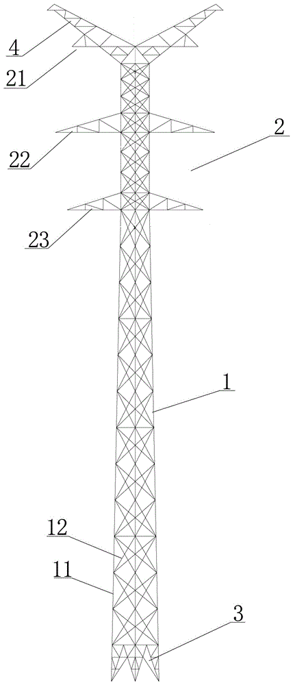 一种三角形窄基钢管塔的制作方法