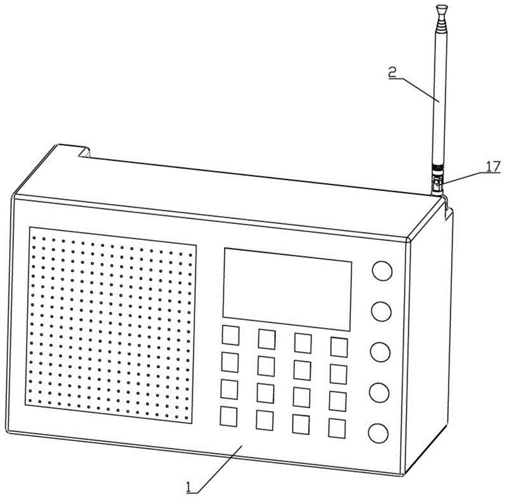 一种用于收音机的可拆卸式信号加强装置的制作方法